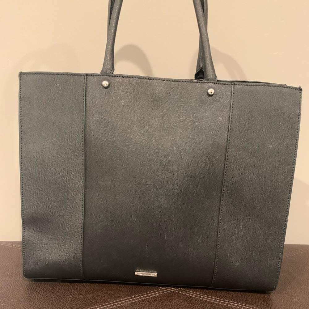 Rebecca Minkoff Saffiano Leather Tote Black - Picture 2 of 8